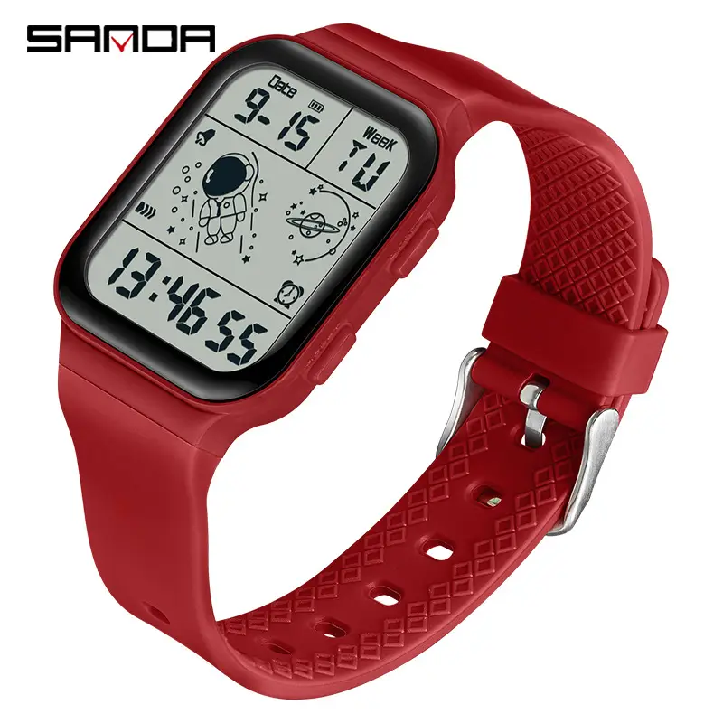 Sanda Astronaut Digital Watch Men Women Detachable Strap - Image 5