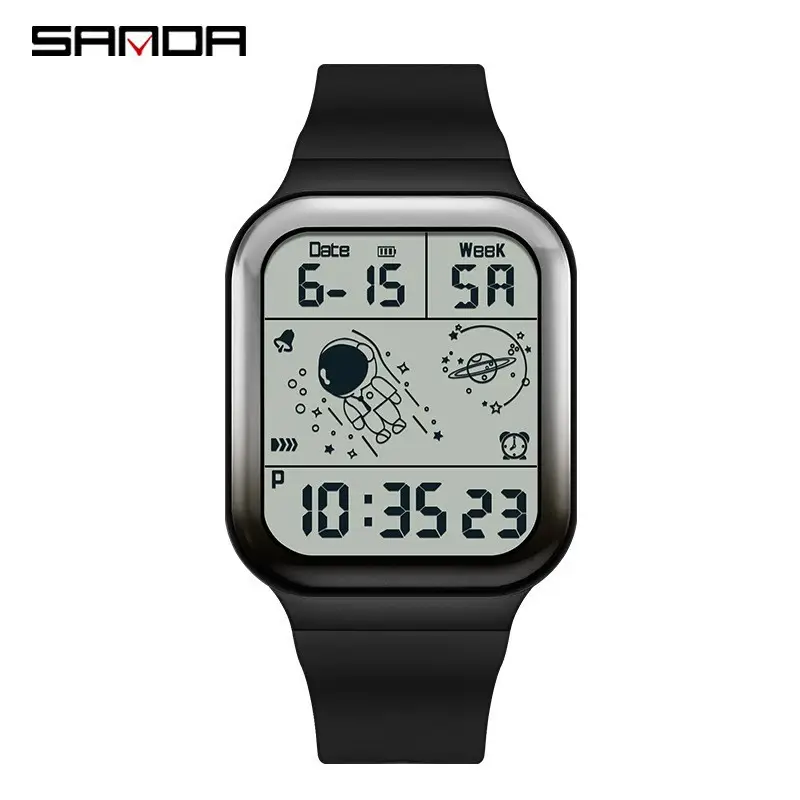 Sanda Astronaut Digital Watch Men Women Detachable Strap - Image 7