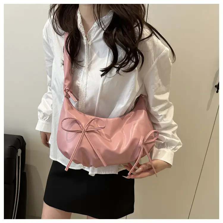 White Pleated Crossbody Bag for Women 2025 Spring — feature 14