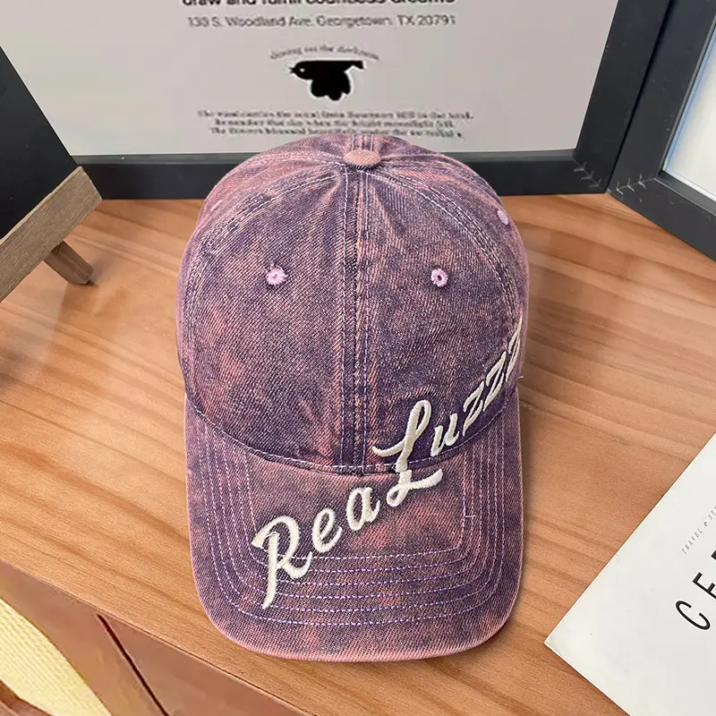 Grey Embroidered Denim Cap 546cm — feature 18