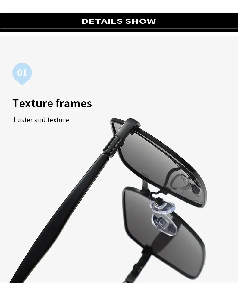 Men Square Polarized Sunglasses Anti-UV Driving — feature 11
