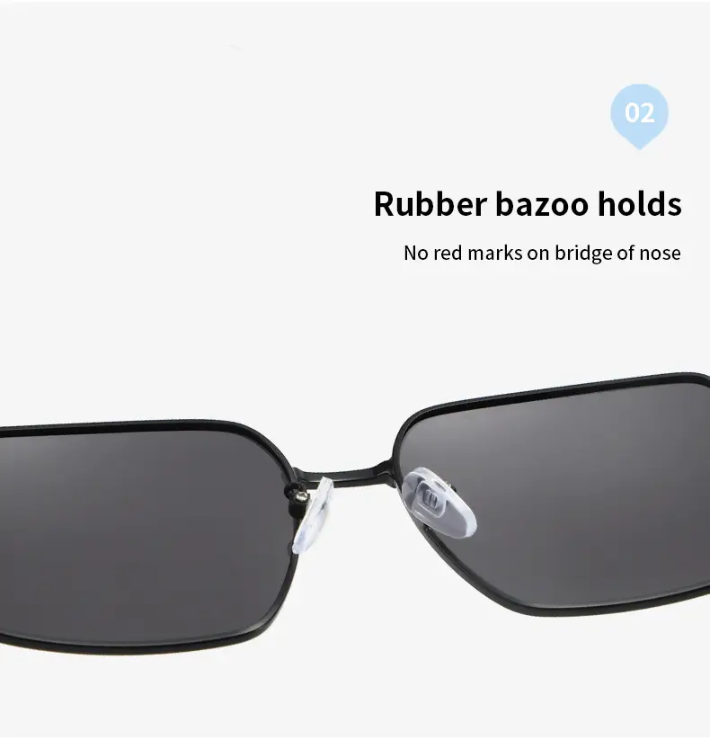 Men Square Polarized Sunglasses Anti-UV Driving — feature 12
