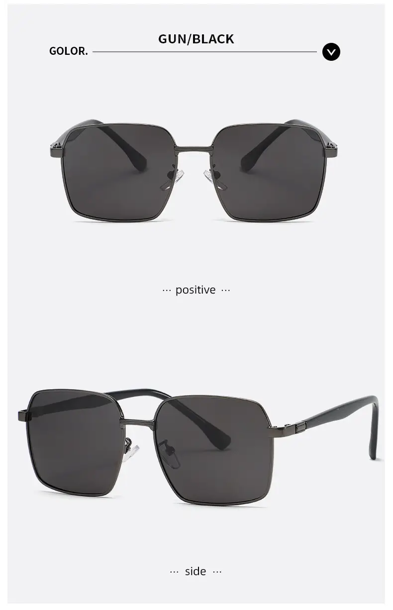 Men Square Polarized Sunglasses Anti-UV Driving — feature 17