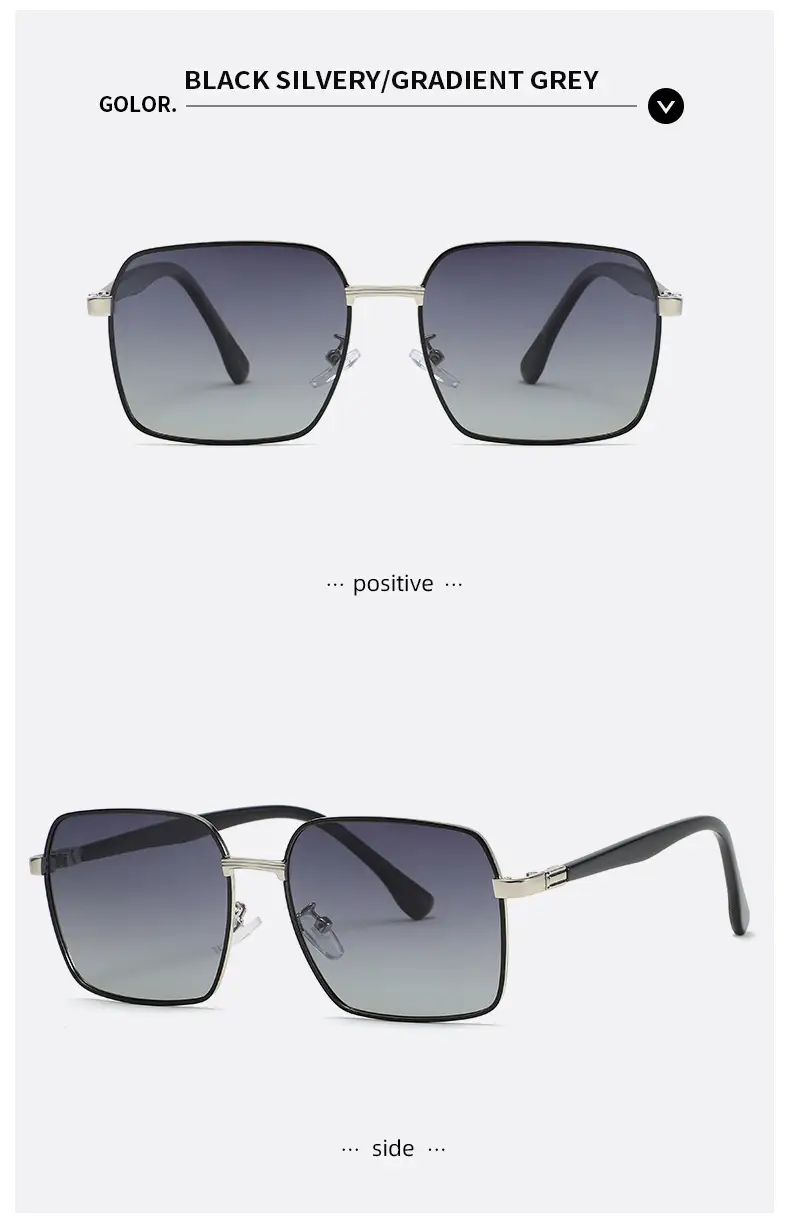 Men Square Polarized Sunglasses Anti-UV Driving — feature 19