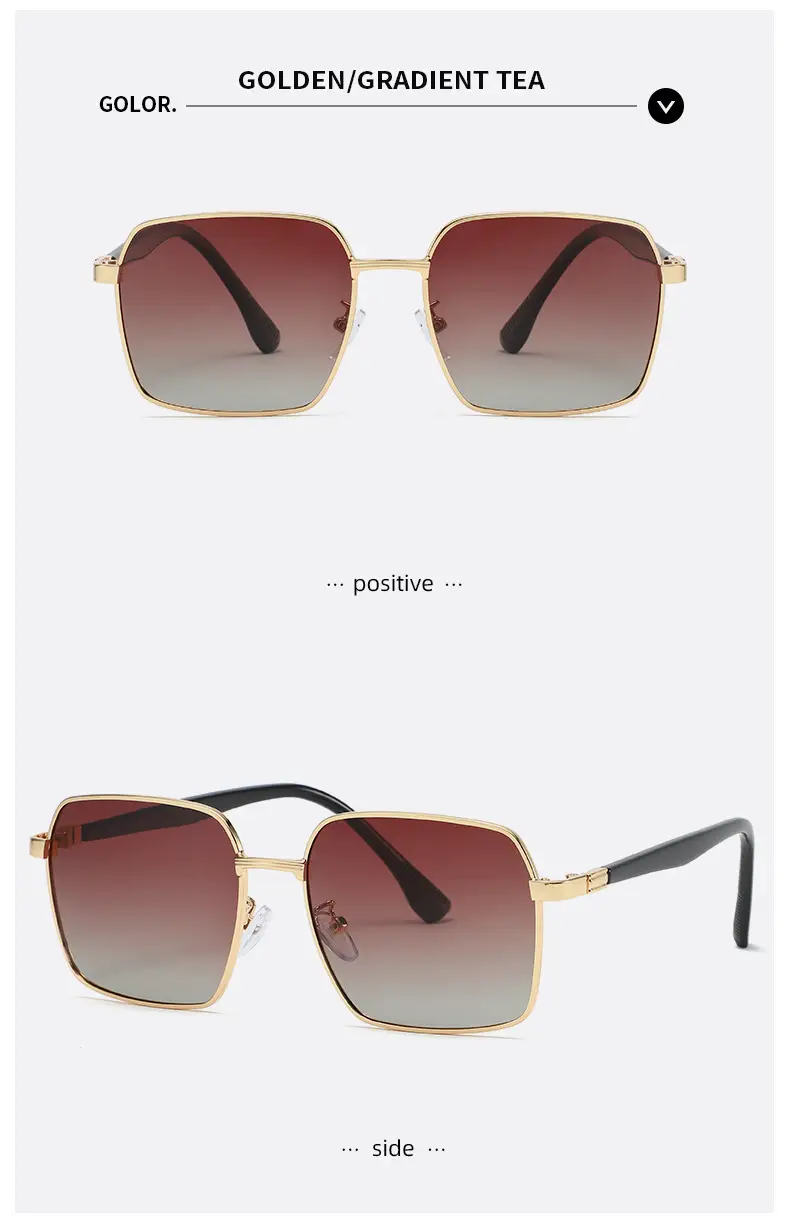 Men Square Polarized Sunglasses Anti-UV Driving — feature 20