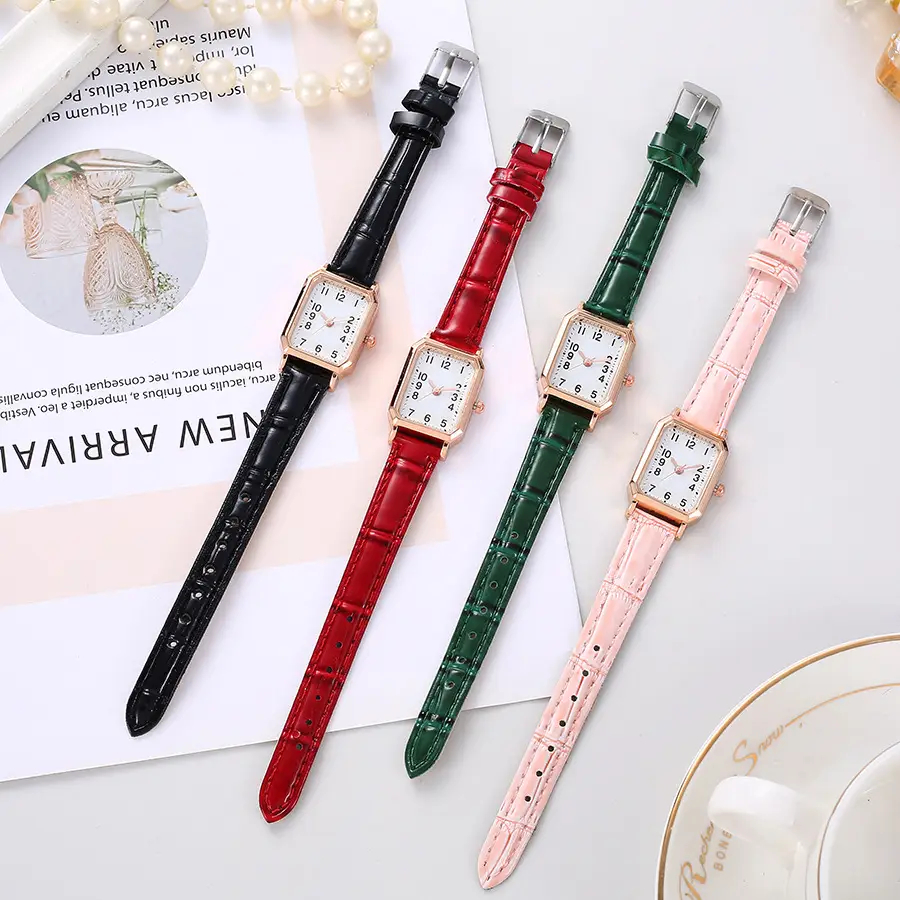 Rectangular Watch with Square Plate & Waterproof Quartz - Image 5