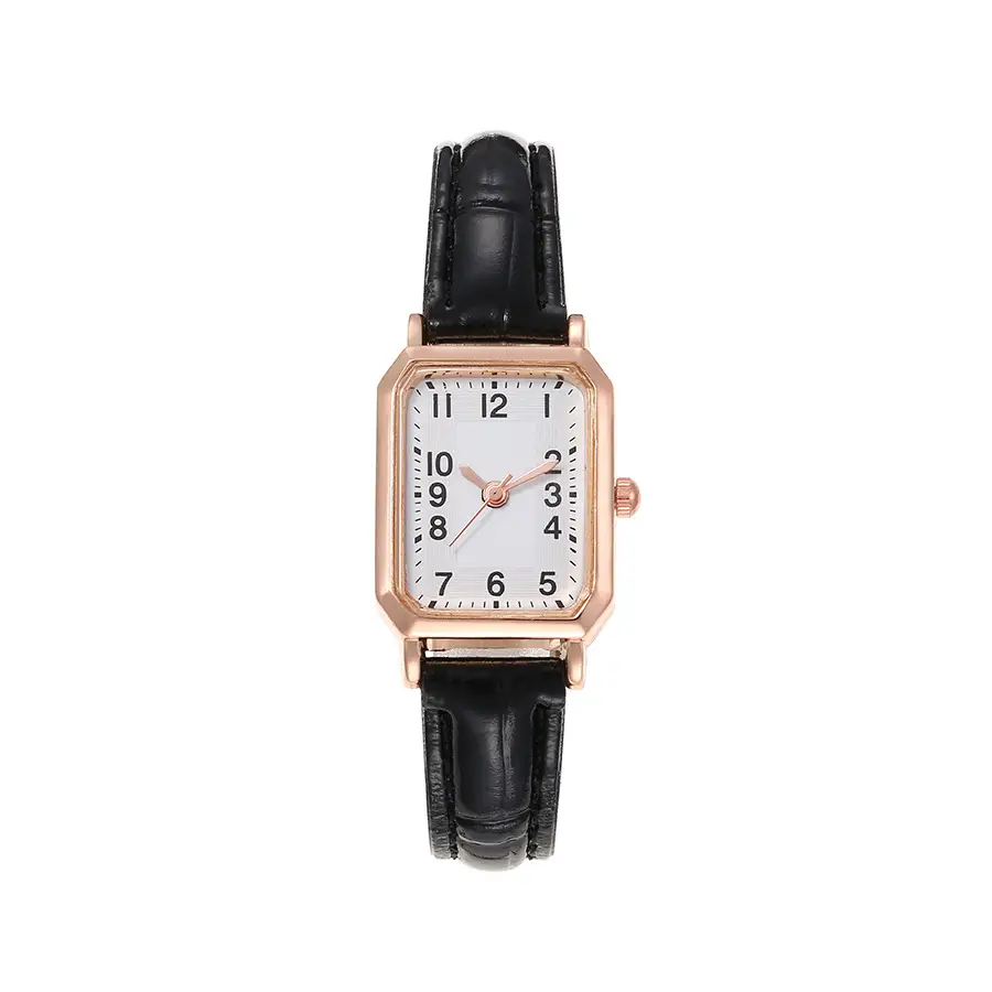 Rectangular Watch with Square Plate & Waterproof Quartz - Image 3