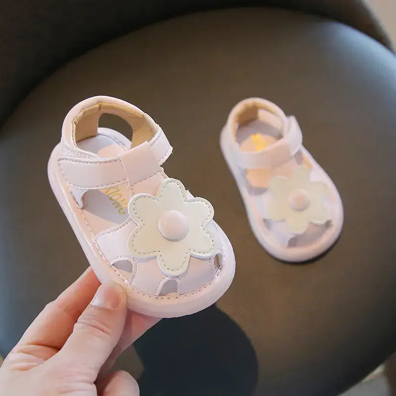 Baby Sandals Floral Soft Sole One Year Old