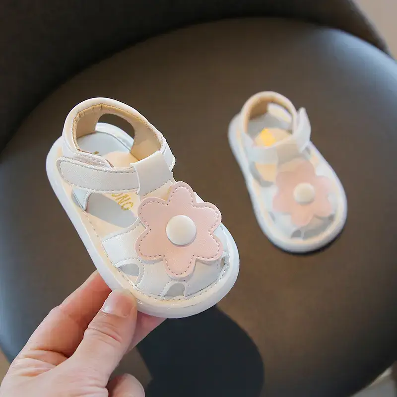 Baby Sandals Floral Soft Sole One Year Old
