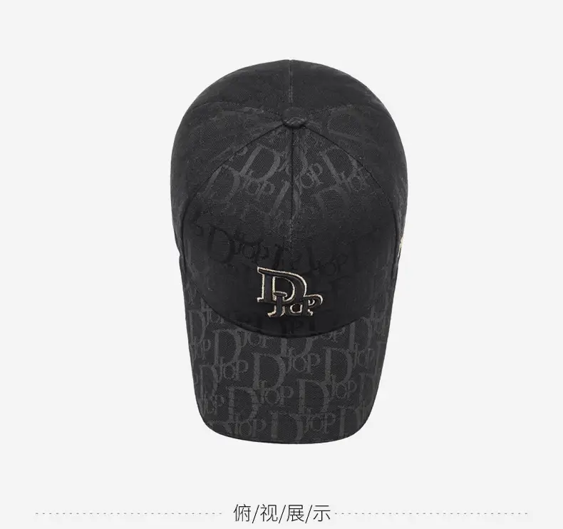 Women Black DP Embroidered Cap Spring Autumn Outdoor Sports — feature 13
