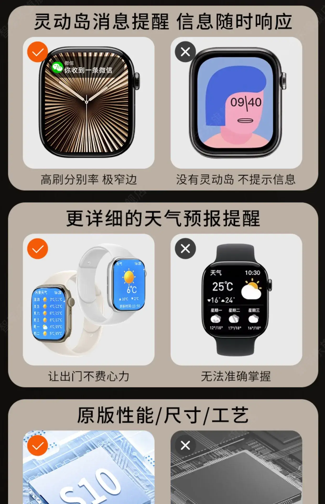 Huaqiang S10 Smart Watch Men Women Sports Watch with AMOLED Display — feature 3