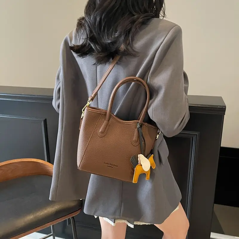 Women's Textured Bucket Bag Cream 2025 New Arrival - Image 6