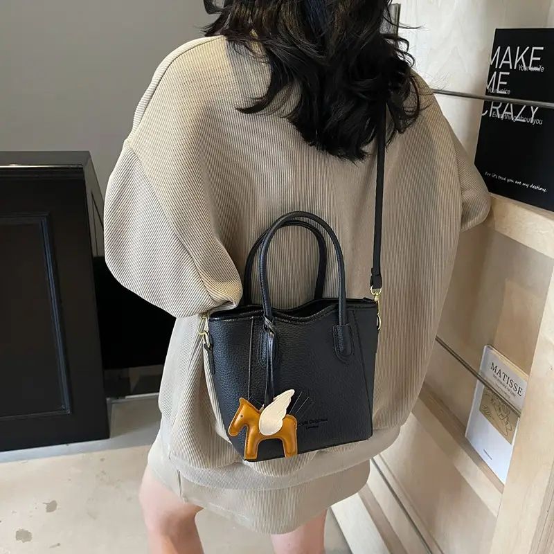 Women's Textured Bucket Bag Cream 2025 New Arrival - Image 8