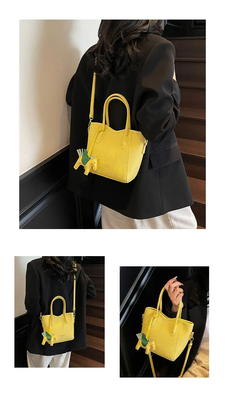 Women's Textured Bucket Bag Cream 2025 New Arrival — feature 13