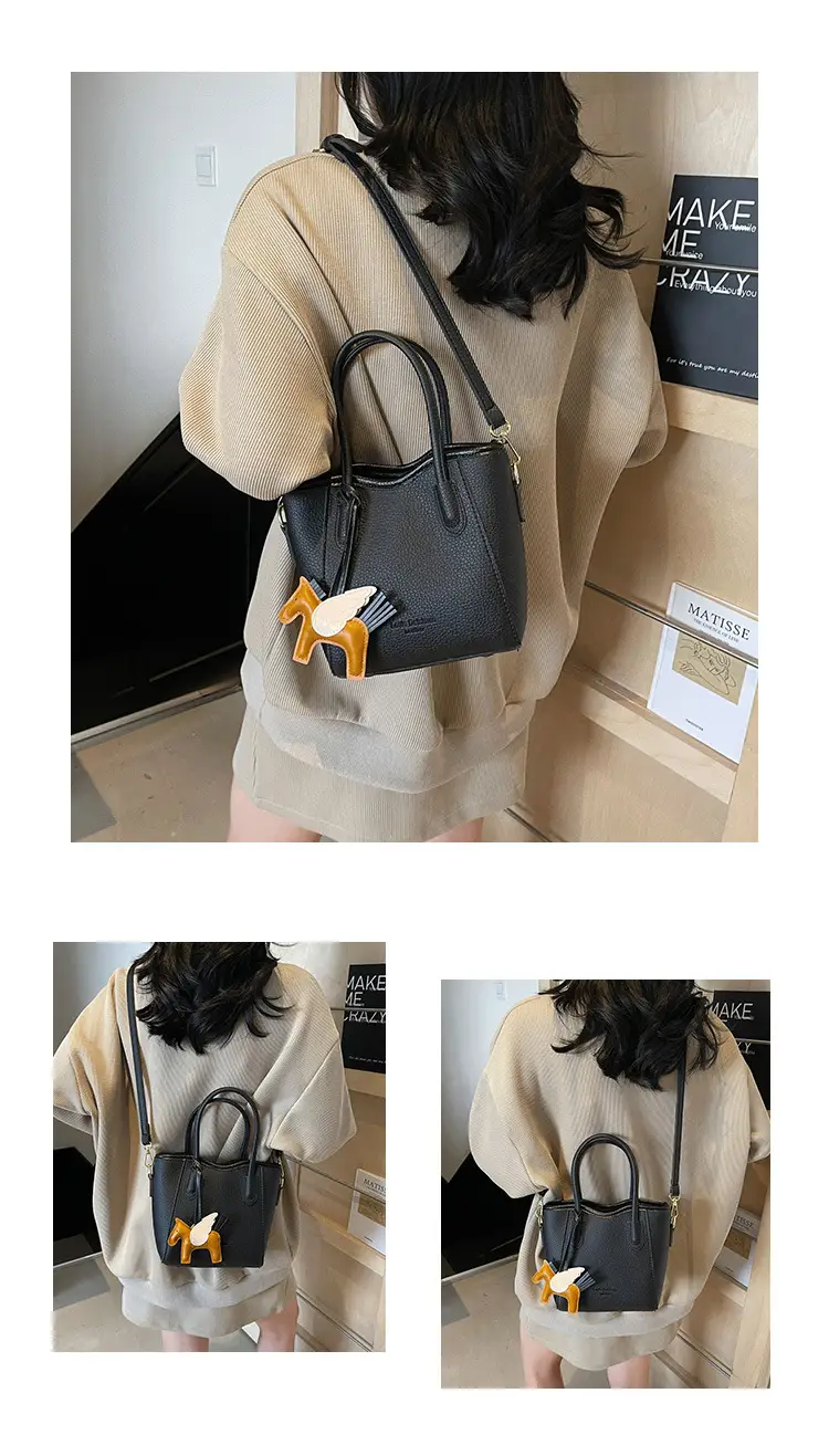 Women's Textured Bucket Bag Cream 2025 New Arrival — feature 14
