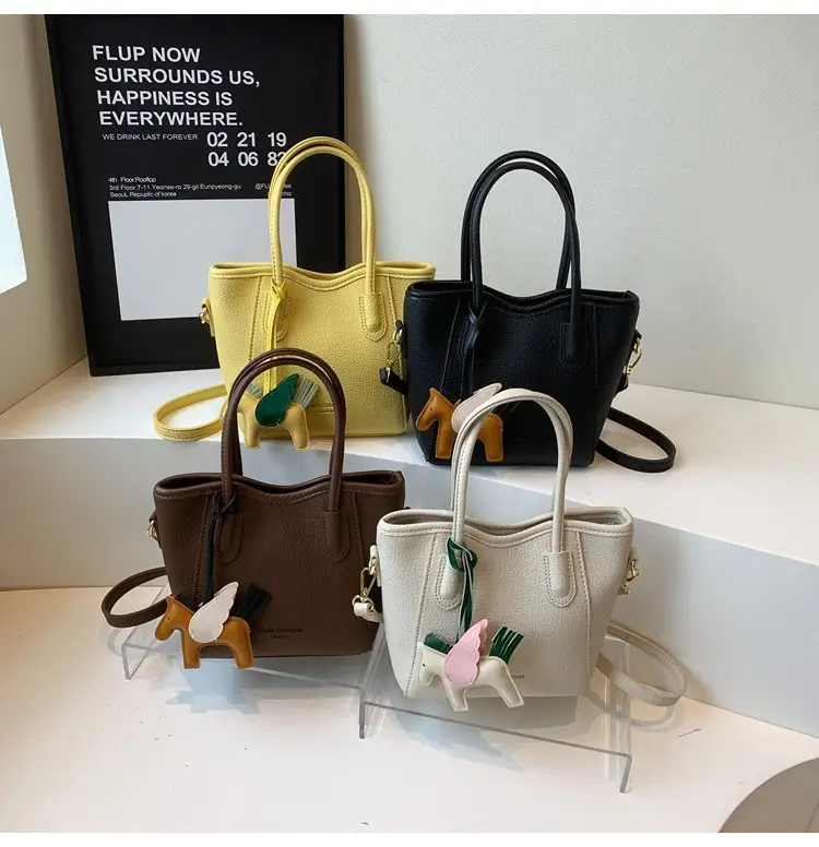 Women's Textured Bucket Bag Cream 2025 New Arrival — feature 17