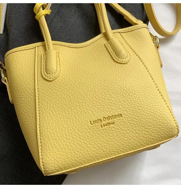 Women's Textured Bucket Bag Cream 2025 New Arrival — feature 20