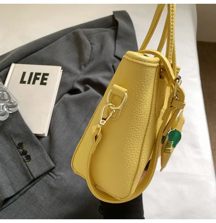 Women's Textured Bucket Bag Cream 2025 New Arrival — feature 23