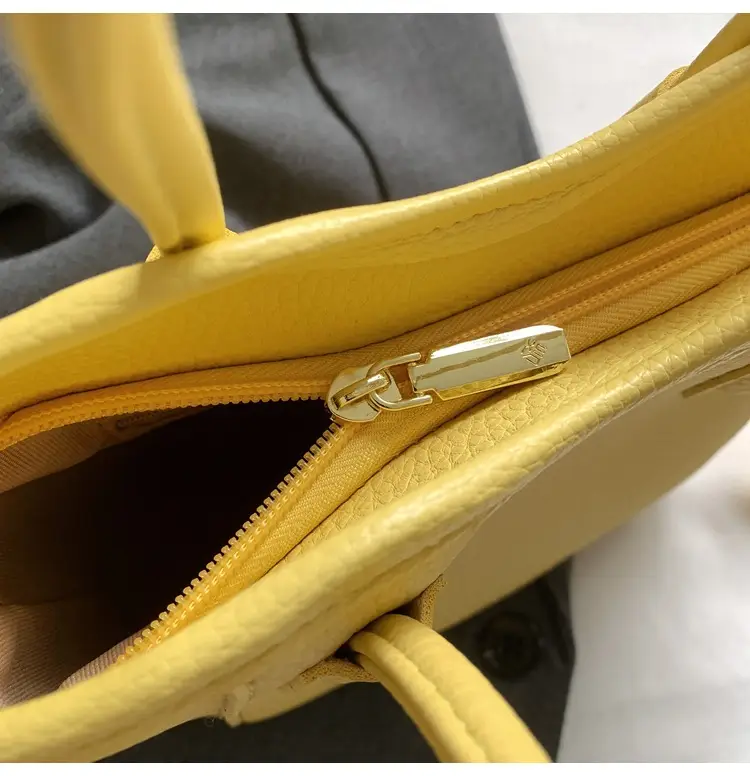 Women's Textured Bucket Bag Cream 2025 New Arrival — feature 26