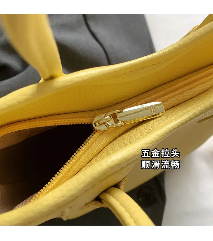 Women's Textured Bucket Bag Cream 2025 New Arrival — feature 7