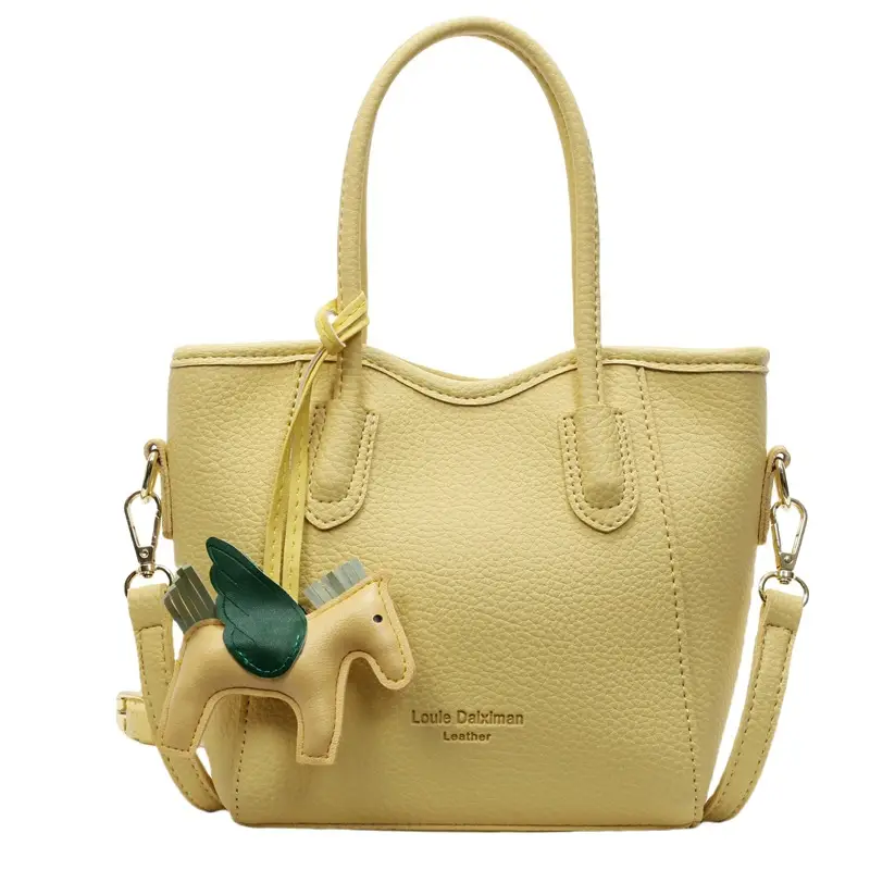 Women's Textured Bucket Bag Cream 2025 New Arrival - Image 4