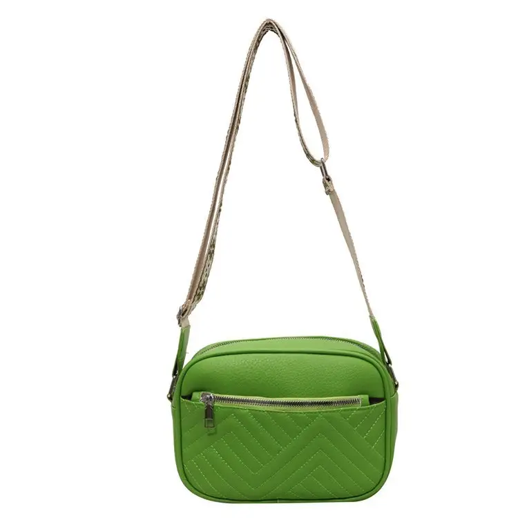 White Crossbody Bag with Leopard Strap for Women - Image 10