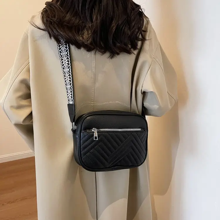 White Crossbody Bag with Leopard Strap for Women — feature 17