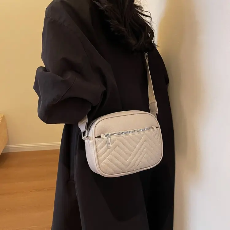 White Crossbody Bag with Leopard Strap for Women — feature 21