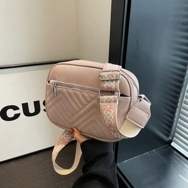 White Crossbody Bag with Leopard Strap for Women — feature 23