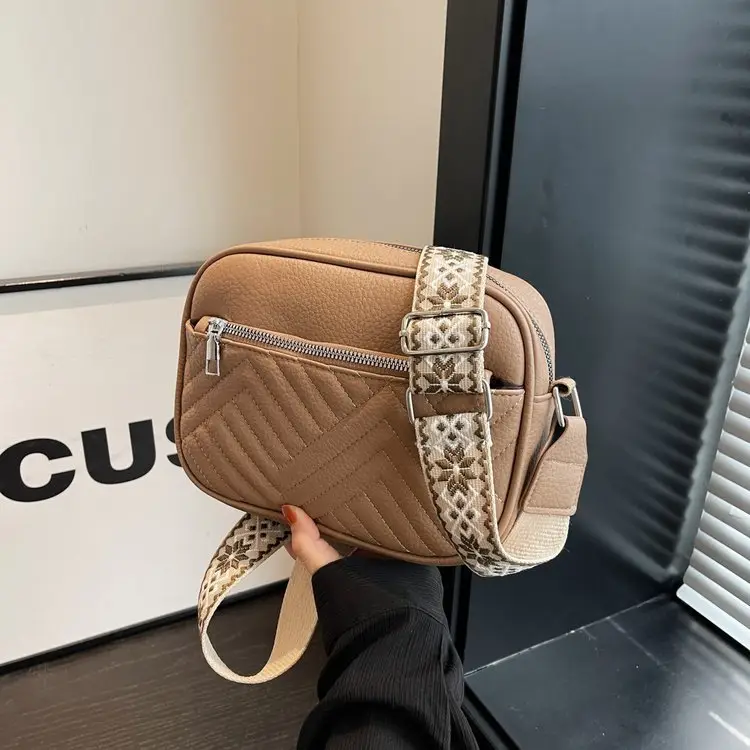White Crossbody Bag with Leopard Strap for Women — feature 24