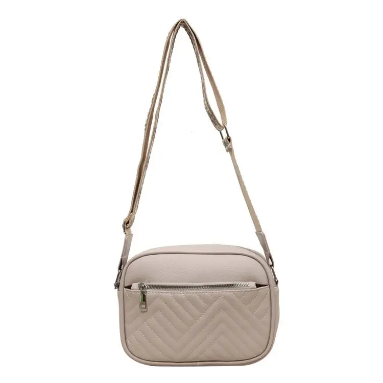 White Crossbody Bag with Leopard Strap for Women — feature 34