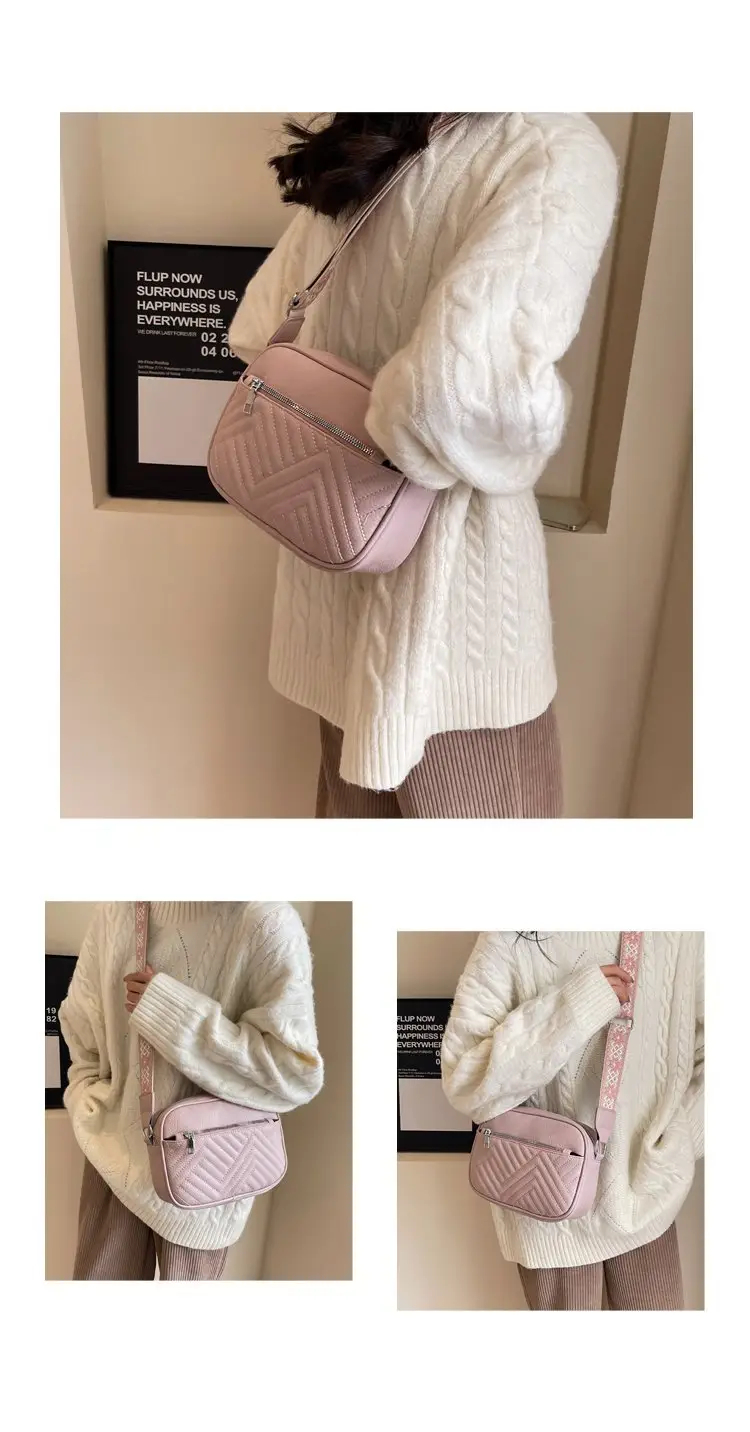 White Crossbody Bag with Leopard Strap for Women — feature 8