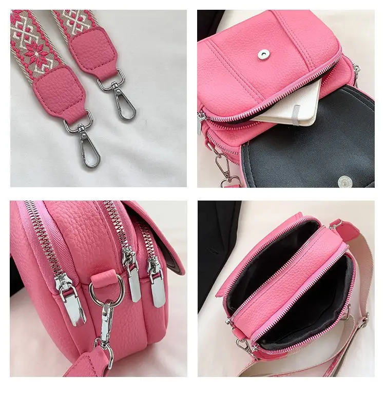 New Cross-Body Bags for Women - Multi Layer, Multi Color, Sparkle Strap — feature 2