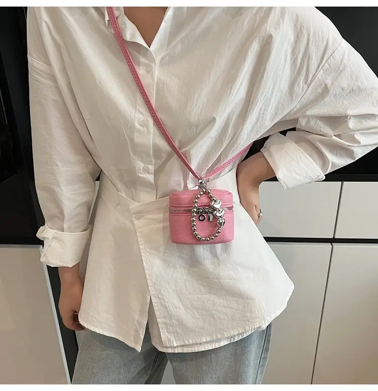 Pink Korean Style Mini Shoulder Bag for Women — feature 24