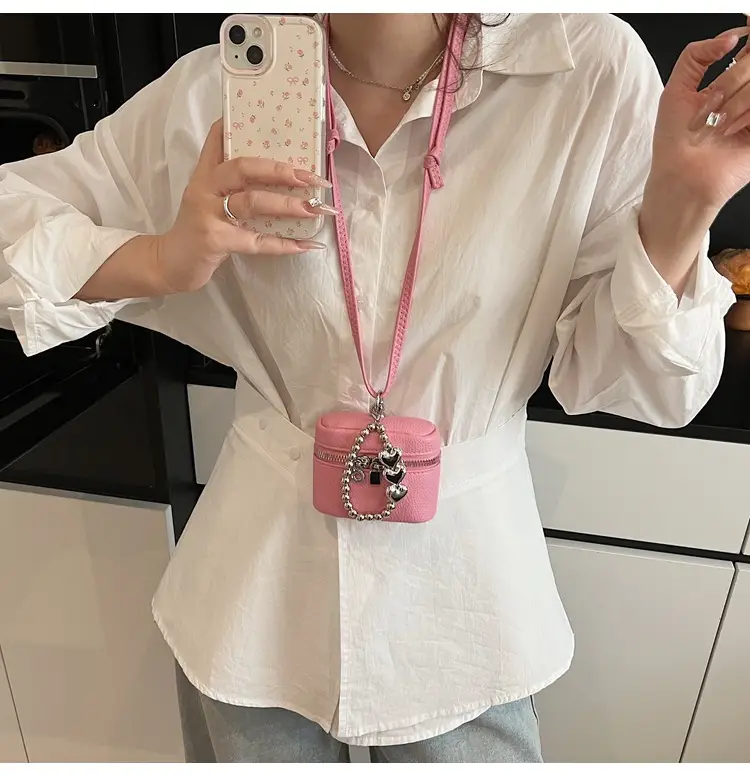 Pink Korean Style Mini Shoulder Bag for Women — feature 25