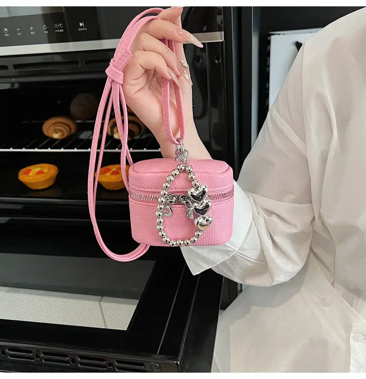 Pink Korean Style Mini Shoulder Bag for Women — feature 26