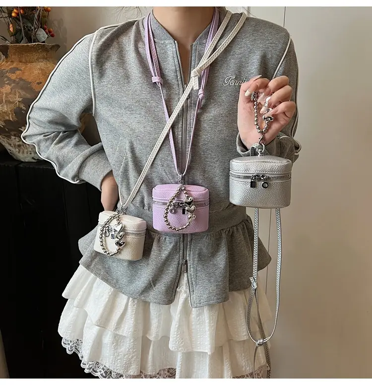 Pink Korean Style Mini Shoulder Bag for Women — feature 32