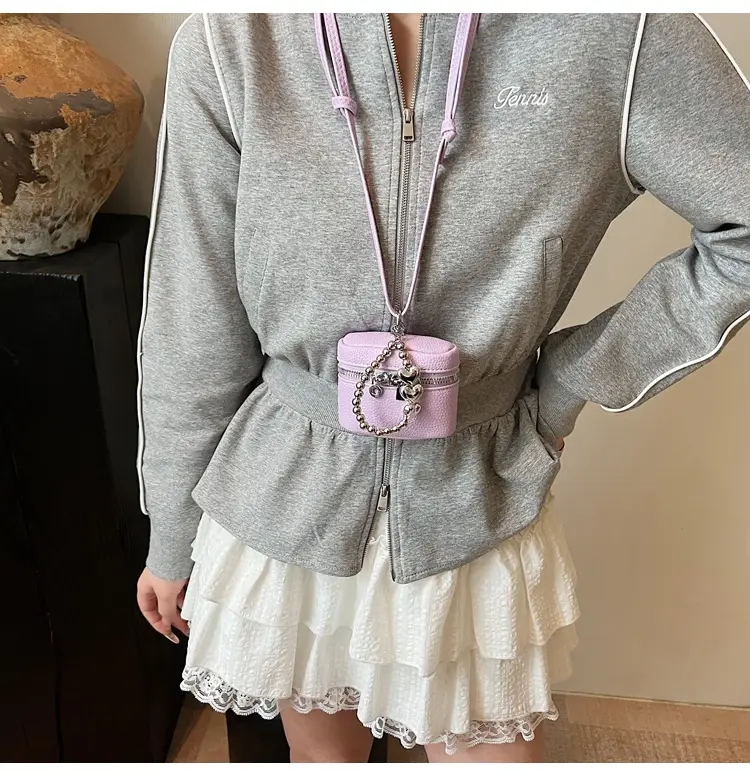 Pink Korean Style Mini Shoulder Bag for Women — feature 33