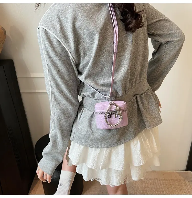 Pink Korean Style Mini Shoulder Bag for Women — feature 34