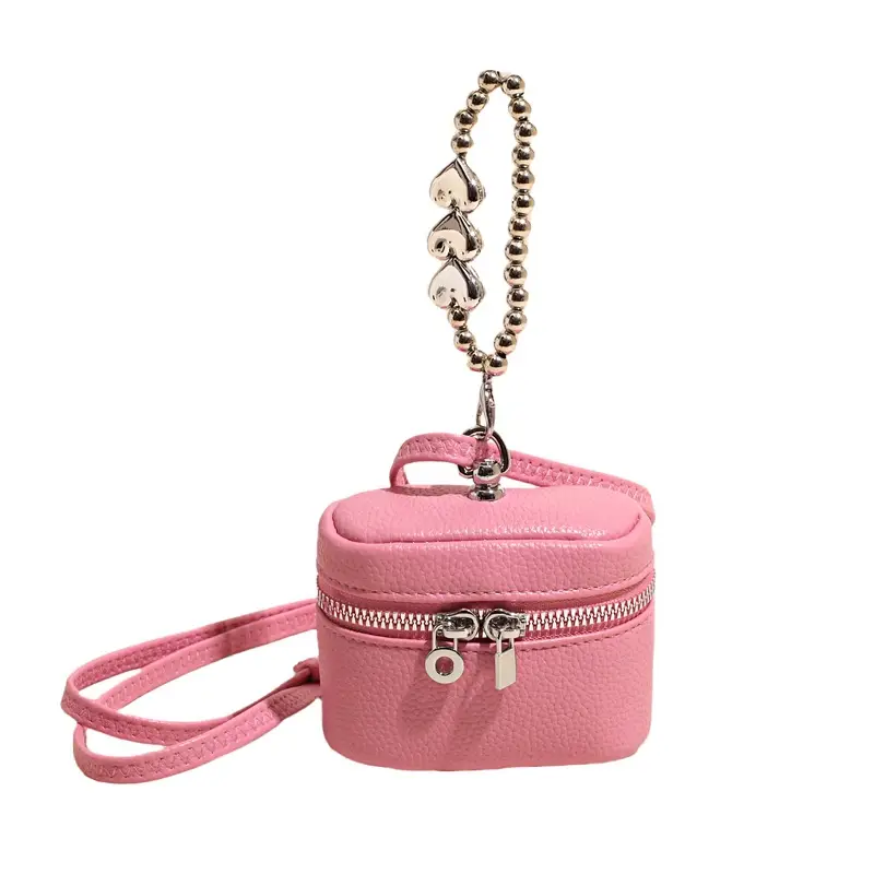 Pink Korean Style Mini Shoulder Bag for Women - Image 3