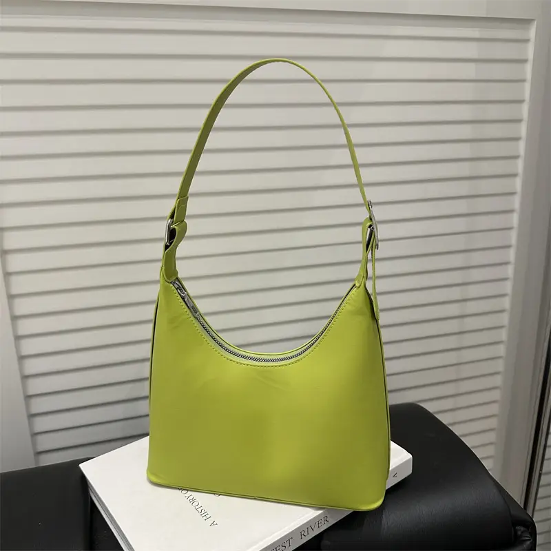 Green French Niche Shoulder Bag for Women - Image 8