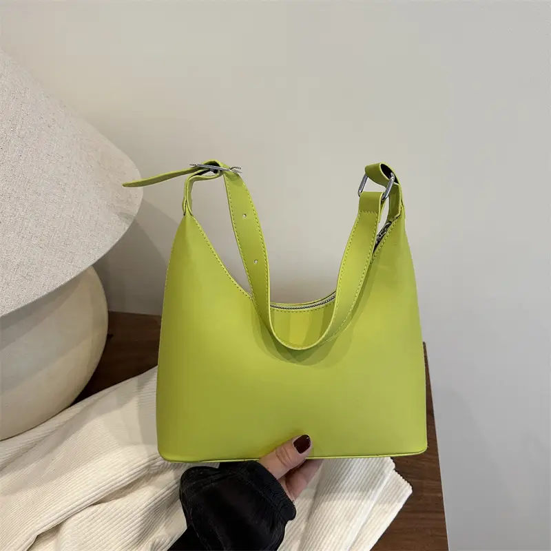 Green French Niche Shoulder Bag for Women - Image 6