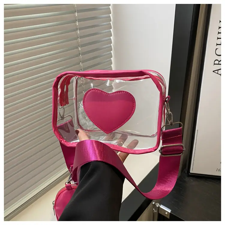 Pink Heart Crossbody Bag for Women — feature 13