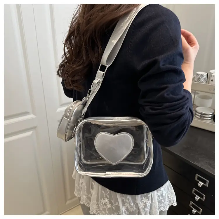Pink Heart Crossbody Bag for Women — feature 15