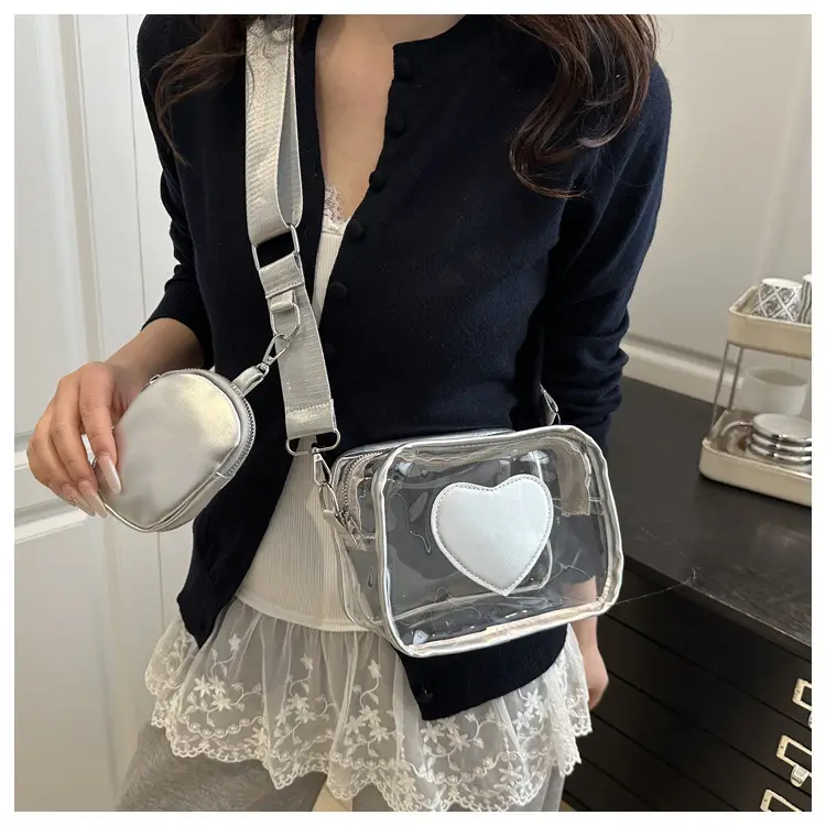 Pink Heart Crossbody Bag for Women — feature 17