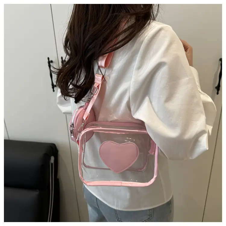 Pink Heart Crossbody Bag for Women — feature 25