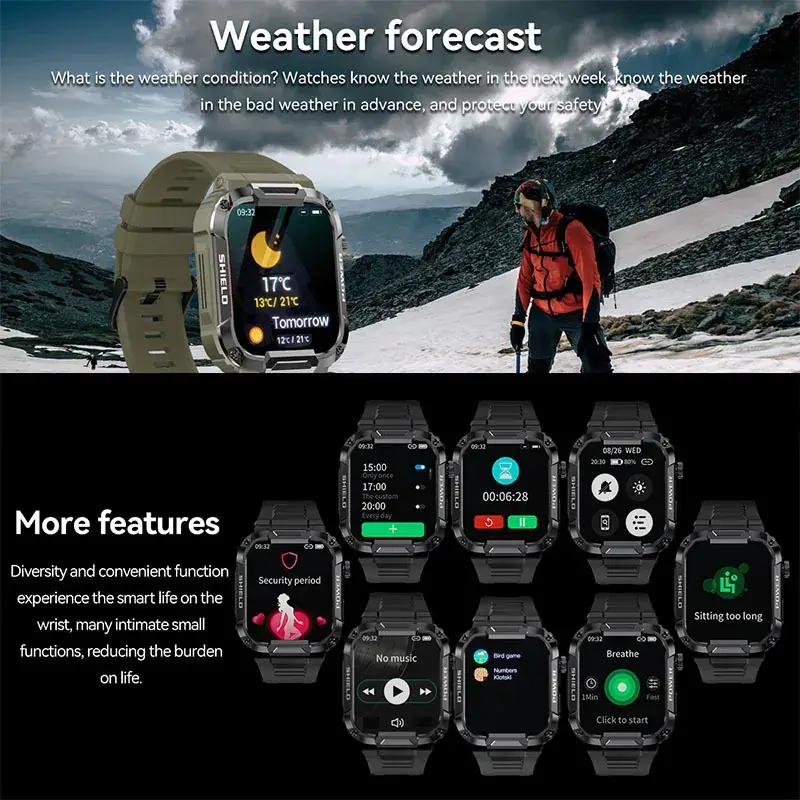 2023 Smart Watch Blood Pressure Oxygen Touch Screen — feature 11