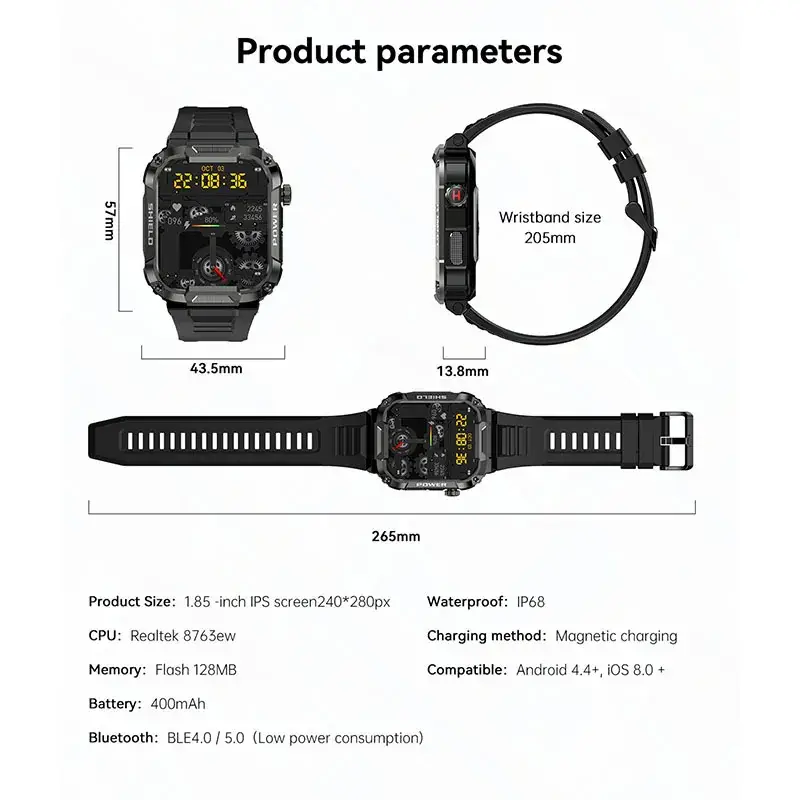 2023 Smart Watch Blood Pressure Oxygen Touch Screen — feature 13