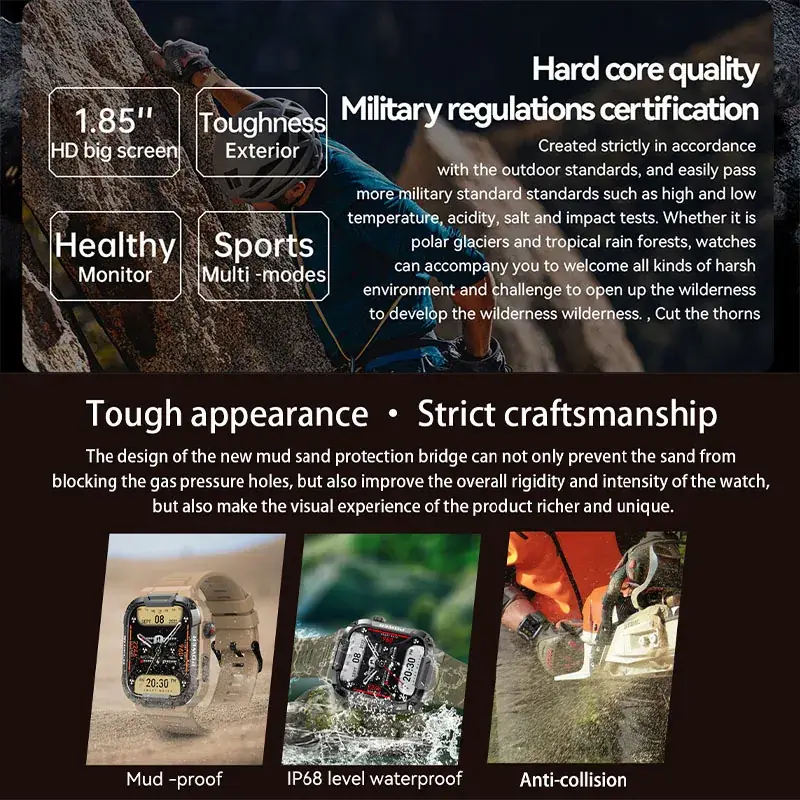 2023 Smart Watch Blood Pressure Oxygen Touch Screen — feature 4