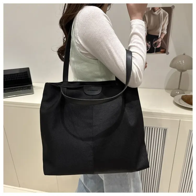 Beige Canvas Tote Bag for Students & Commuters — feature 15
